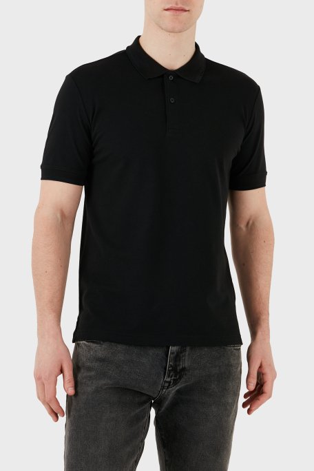 Calvin Klein Streç Pamuklu Slim Fit Düğmeli K10K114484BEH Erkek Polo Yaka T Shirt K10K114484 BEH SİYAH - 1