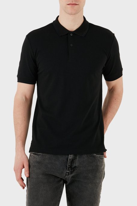 Calvin Klein Streç Pamuklu Slim Fit Düğmeli K10K114484BEH Erkek Polo Yaka T Shirt K10K114484 BEH SİYAH - 2