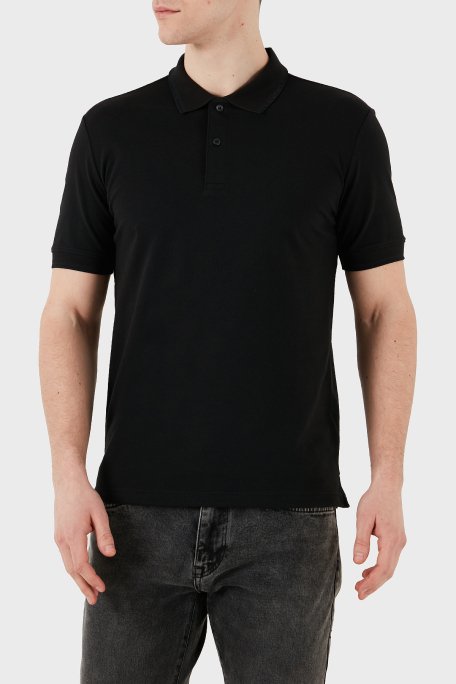 Calvin Klein Streç Pamuklu Slim Fit Düğmeli K10K114484BEH Erkek Polo Yaka T Shirt K10K114484 BEH SİYAH - 5
