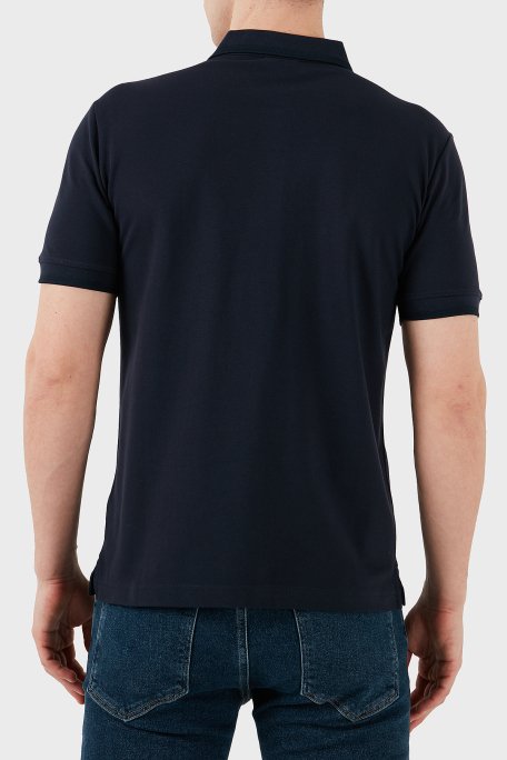 Calvin Klein Streç Pamuklu Slim Fit Düğmeli K10K114484CEF Erkek Polo Yaka T Shirt K10K114484 CEF LACİVERT - 3