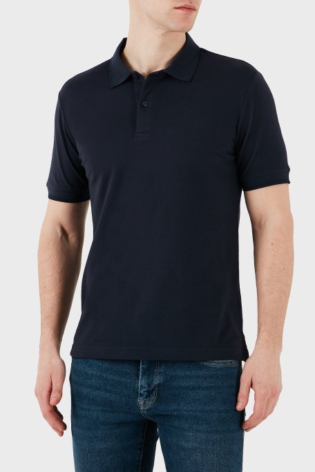 Calvin Klein Streç Pamuklu Slim Fit Düğmeli K10K114484CEF Erkek Polo Yaka T Shirt K10K114484 CEF LACİVERT - 5