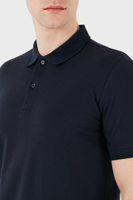 Calvin Klein Streç Pamuklu Slim Fit Düğmeli K10K114484CEF Erkek Polo Yaka T Shirt K10K114484 CEF LACİVERT - 6