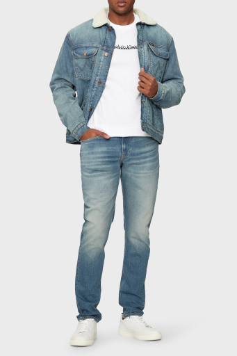 Calvin Klein Streç Pamuklu Slim Fit Jeans J30J3263611A4 Erkek Kot Pantolon J30J326361 1A4 LACİVERT - 7