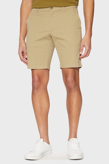 Calvin Klein Streç Pamuklu Slim Fit Normal Bel K10K114063HI0 Erkek Short K10K114063 HI0 BEJ - 1