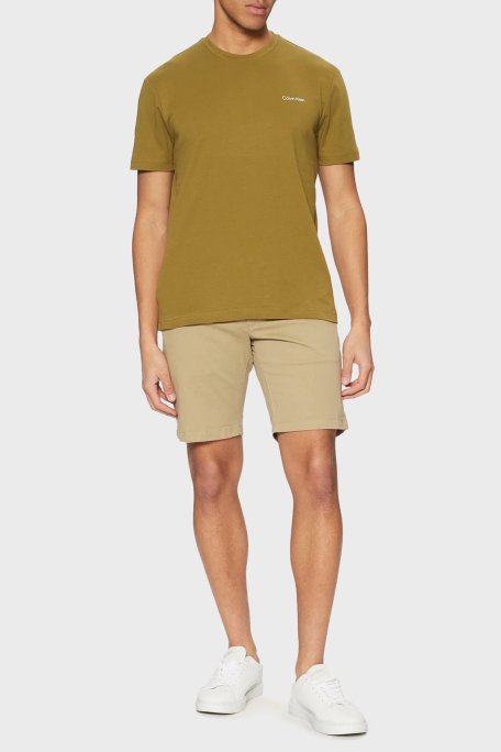 Calvin Klein Streç Pamuklu Slim Fit Normal Bel K10K114063HI0 Erkek Short K10K114063 HI0 BEJ - 2