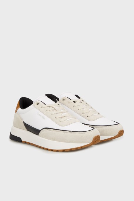 Calvin Klein Süet Detaylı Logolu Sneaker HM0HM017140I0 Erkek Ayakkabı HM0HM01714 0I0 BEJ - 2