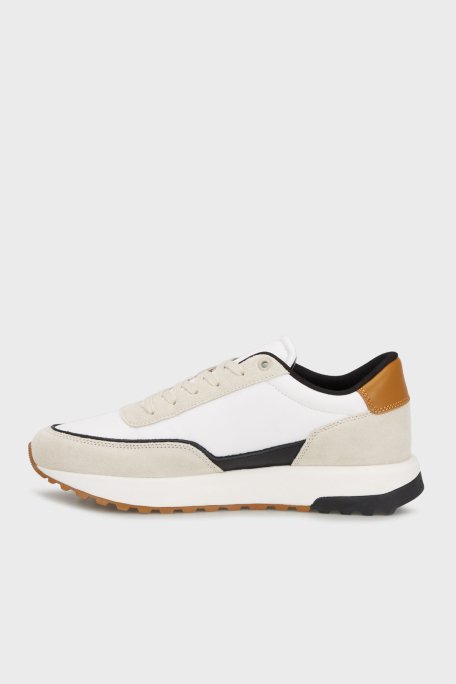 Calvin Klein Süet Detaylı Logolu Sneaker HM0HM017140I0 Erkek Ayakkabı HM0HM01714 0I0 BEJ - 3