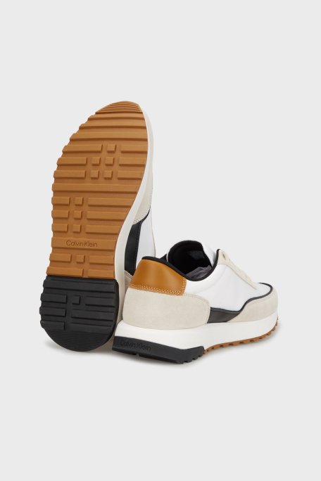Calvin Klein Süet Detaylı Logolu Sneaker HM0HM017140I0 Erkek Ayakkabı HM0HM01714 0I0 BEJ - 4