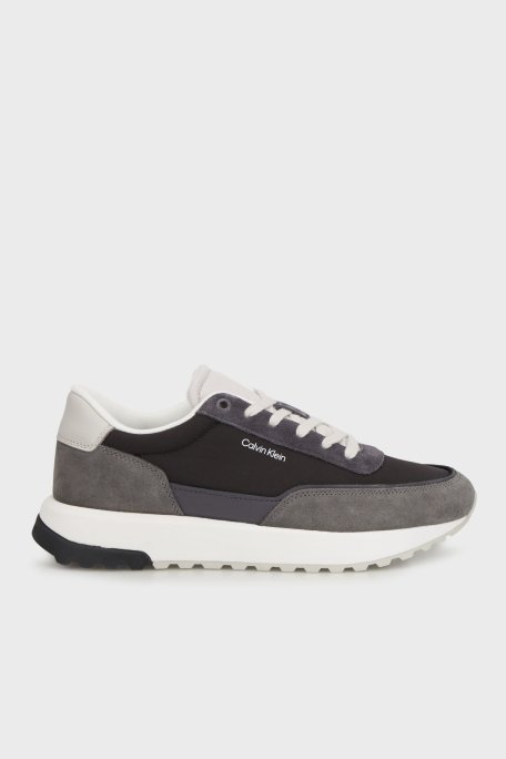 Calvin Klein Süet Detaylı Logolu Sneaker HM0HM017140IP Erkek Ayakkabı HM0HM01714 0IP GRİ-SİYAH - 5