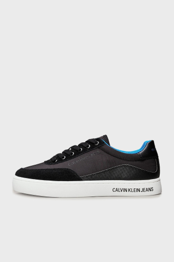 Calvin Klein Süet Detaylı Logolu Sneaker YM0YM006690GP Erkek Ayakkabı YM0YM00669 0GP SİYAH-MAVİ - 2