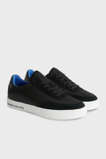 Calvin Klein Süet Detaylı Logolu Sneaker YM0YM006690GP Erkek Ayakkabı YM0YM00669 0GP SİYAH-MAVİ - 3