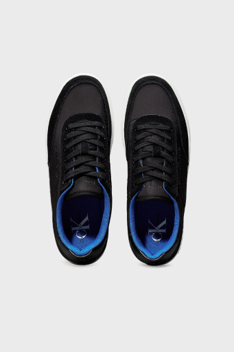 Calvin Klein Süet Detaylı Logolu Sneaker YM0YM006690GP Erkek Ayakkabı YM0YM00669 0GP SİYAH-MAVİ - 5
