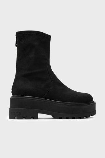 Calvin Klein Süet Tırtıklı Platform Taban Fermuarlı YW0YW016020GJ Bayan Bot YW0YW01602 0GJ SİYAH - 1