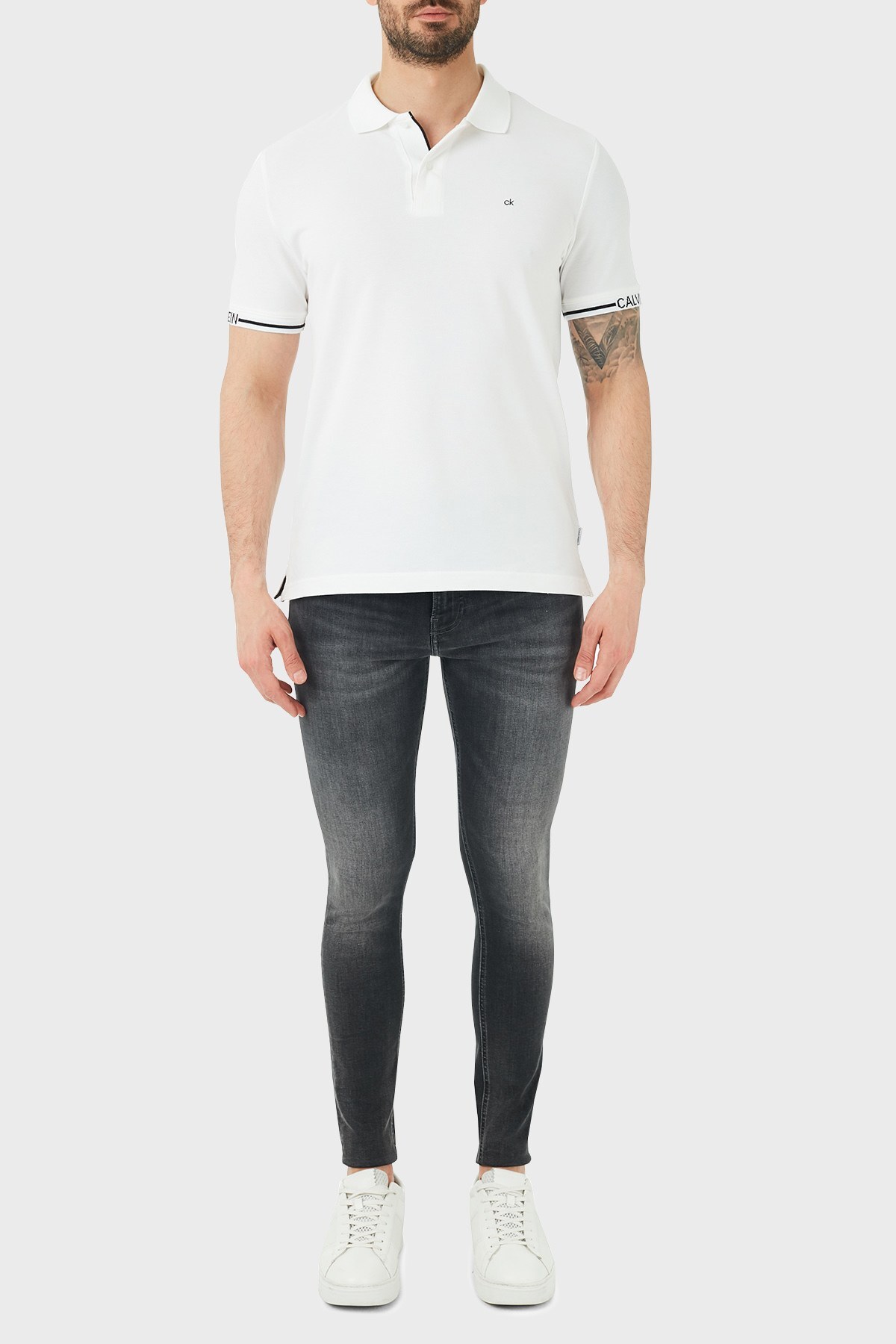 Calvin Klein Süper Skinny Pamuklu Jeans Erkek Kot Pantolon J30J317206 1BZ GRİ