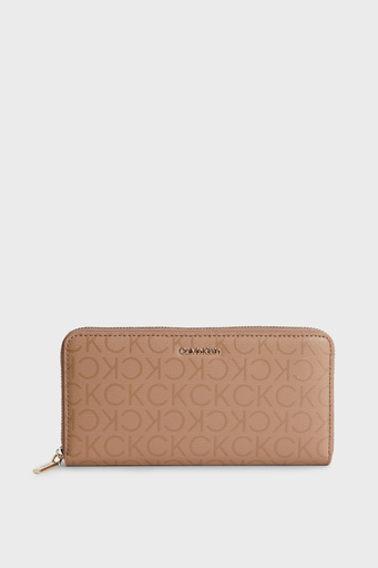 Calvin Klein Tamamı Logolu Çok Bölmeli K60K6106560HE Bayan Cüzdan K60K610656 0HE BEJ - 1