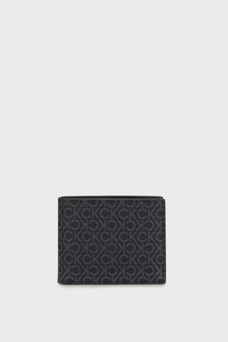 Calvin Klein Tamamı Logolu LV04D1059GUB1 Erkek Cüzdan LV04D1059G UB1 SİYAH - 1