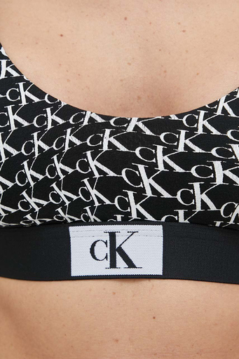 Calvin Klein Tamamı Logolu Pamuklu Spor 000QF7216EACR Bayan Sütyen 000QF7216E ACR SİYAH - 5