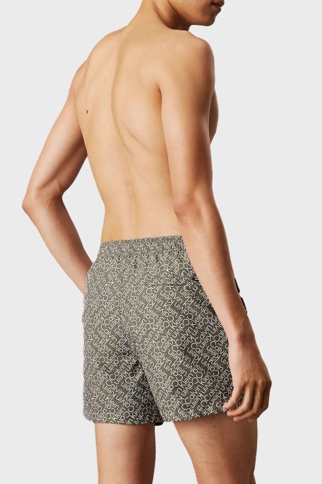 Calvin Klein Tamamı Logolu Regular Fit KM0KM011200IA Erkek Mayo Short KM0KM01120 0IA YEŞİL - 2
