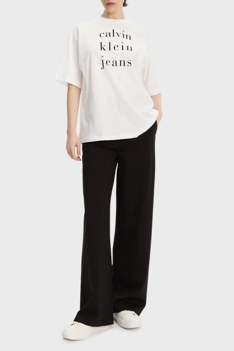 Calvin Klein Wide Leg Orta Yüksek Bel Geniş Paça J20J225334BEH Bayan Pantolon J20J225334 BEH SİYAH - 2