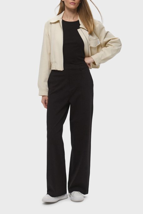 Calvin Klein Wide Leg Orta Yüksek Bel Geniş Paça J20J225334BEH Bayan Pantolon J20J225334 BEH SİYAH - 4