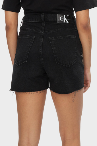 Calvin Klein Yüksek Bel Mom Denim J20J2228121BY Bayan Short J20J222812 1BY SİYAH - 8
