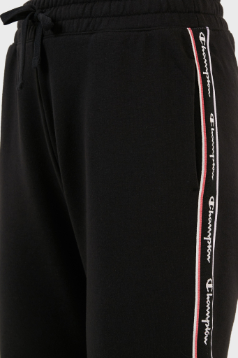 Champion Logo Şeritli Regular Fit Belden Bağlamalı Cepli Spor Bayan Pantolon 117294 NBK KK001 SİYAH - 6