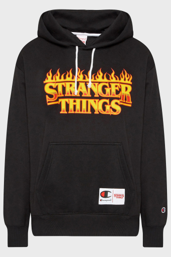 Champion Logolu Regular Ft Kapüşonlu Kanguru Cepli Pamuklu Unisex Sweat 217780 KK 003 SİYAH - 5
