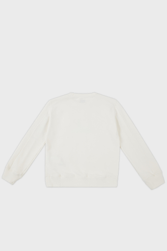 C.P. Company Pamuklu Bisiklet Yaka Çocuk Sweat 10CKSS058 003569W 103 BEYAZ - 3