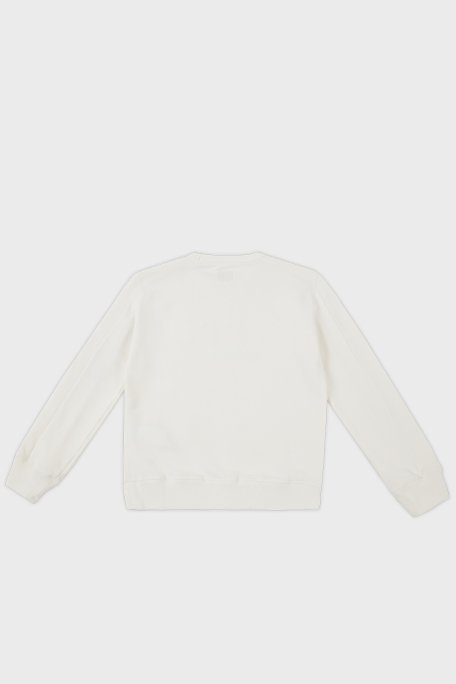 C.P. Company Pamuklu Bisiklet Yaka Çocuk Sweat 10CKSS058 003569W 103 BEYAZ - 3