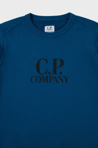 C.P. Company Pamuklu Bisiklet Yaka Çocuk Sweat 10CKSS058 003569W 870 SAKS - 2