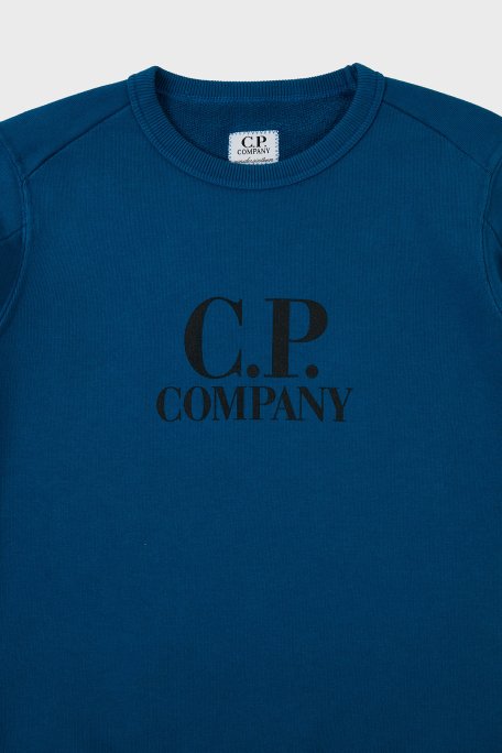 C.P. Company Pamuklu Bisiklet Yaka Çocuk Sweat 10CKSS058 003569W 870 SAKS - 2