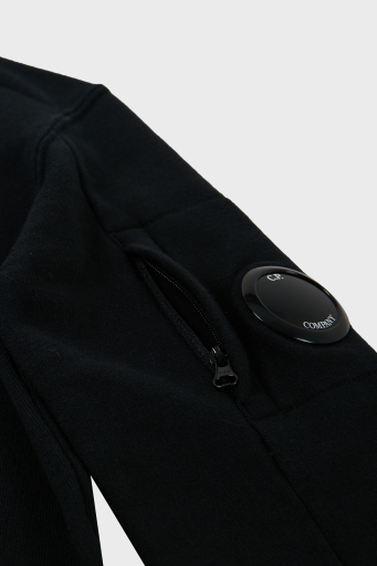 C.P. Company Pamuklu Bisiklet Yaka Çocuk Sweat 10CKSS058 003569W 999 SİYAH - 4