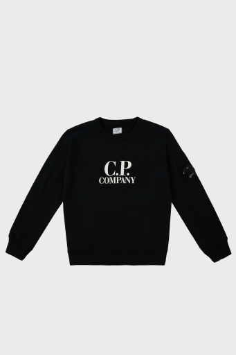 C.P. Company Pamuklu Bisiklet Yaka Çocuk Sweat 10CKSS058 003569W 999 SİYAH - 5