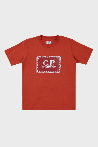 C.P. Company Pamuklu Bisiklet Yaka Çocuk T Shirt 10CKTS054 005792W 468 Tarçın - 4