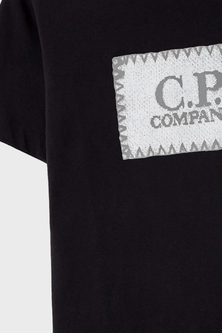 C.P. Company Pamuklu Bisiklet Yaka Çocuk T Shirt 10CKTS054 005792W 999 SİYAH - 2