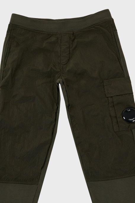 C.P. Company Pamuklu Çocuk Jogger Pantolon 10CKSP028 002246M 683 HAKİ - 3