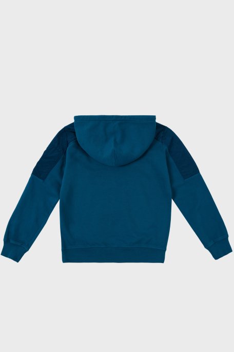 C.P. Company Pamuklu Kapüşonlu Çocuk Sweat 10CKSS027 002246M 870 PETROL - 3
