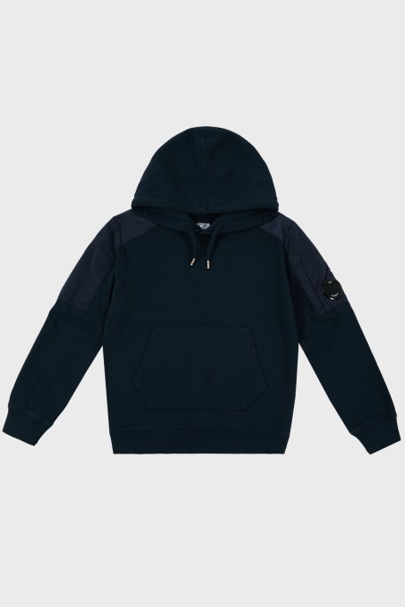 C.P. Company Pamuklu Kapüşonlu Çocuk Sweat 10CKSS027 002246M 888 LACİVERT - 1