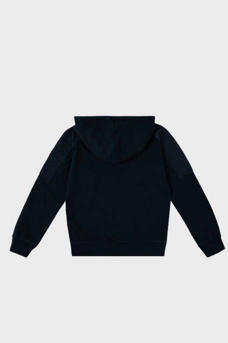 C.P. Company Pamuklu Kapüşonlu Çocuk Sweat 10CKSS027 002246M 888 LACİVERT - 3