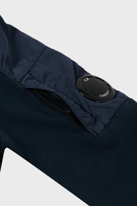 C.P. Company Pamuklu Kapüşonlu Çocuk Sweat 10CKSS027 002246M 888 LACİVERT - 4