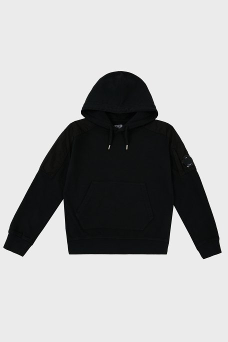 C.P. Company Pamuklu Kapüşonlu Çocuk Sweat 10CKSS027 002246M 999 SİYAH - 1