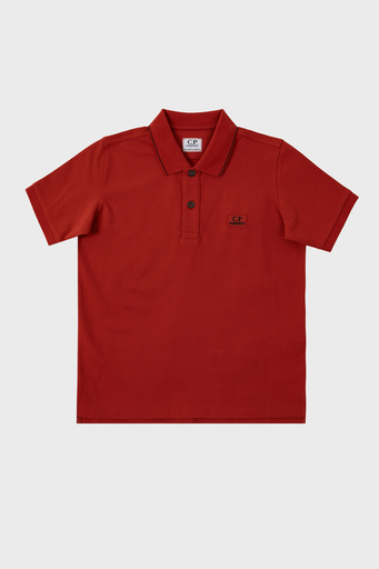 C.P. Company Streç Pamuklu Çocuk Polo Yaka T Shirt 10CKPL023 005263W 468 Tarçın - 1