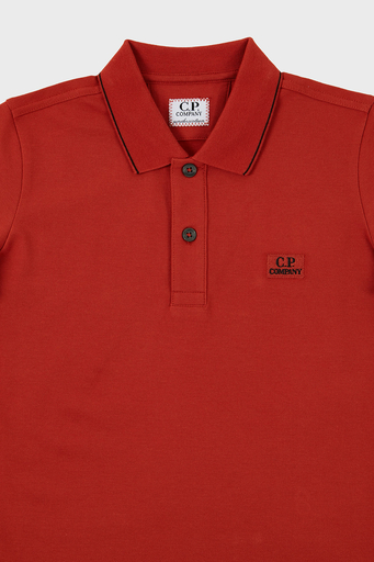 C.P. Company Streç Pamuklu Çocuk Polo Yaka T Shirt 10CKPL023 005263W 468 Tarçın - 3