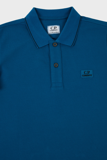 C.P. Company Streç Pamuklu Çocuk Polo Yaka T Shirt 10CKPL023 005263W 870 PETROL - 3