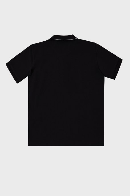 C.P. Company Streç Pamuklu Çocuk Polo Yaka T Shirt 10CKPL023 005263W 999 SİYAH - 3