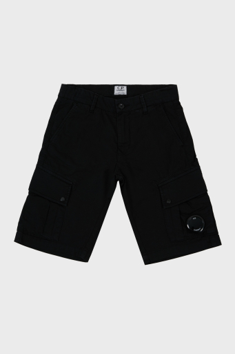 C.P. Company Streç Pamuklu Kargo Çocuk Short 10CKBE085 005400G 999 SİYAH - 4