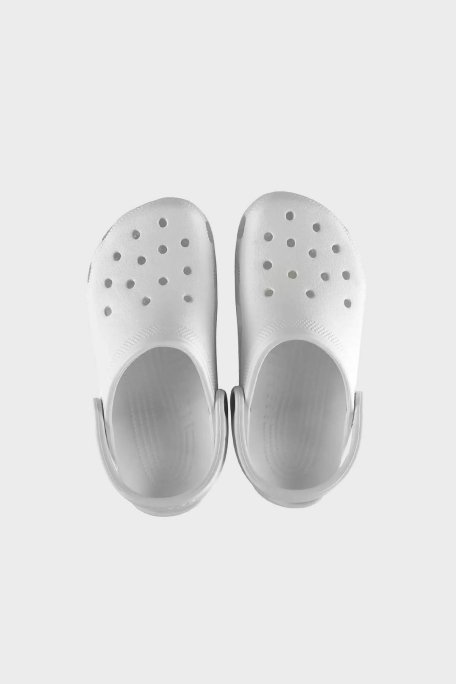 Crocs Classic Clog K Logolu Hafif Sandalet Unisex Çocuk Terlik 206991-100 BEYAZ - 4