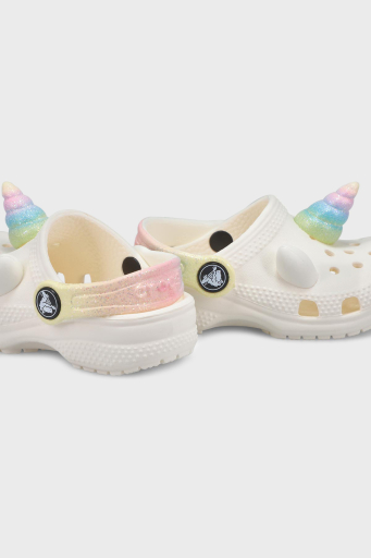 Crocs Classic IAM Rainbow UnicornCgT Hafif Sandalet Kız Çocuk Terlik 209701-0WV KREM - 5