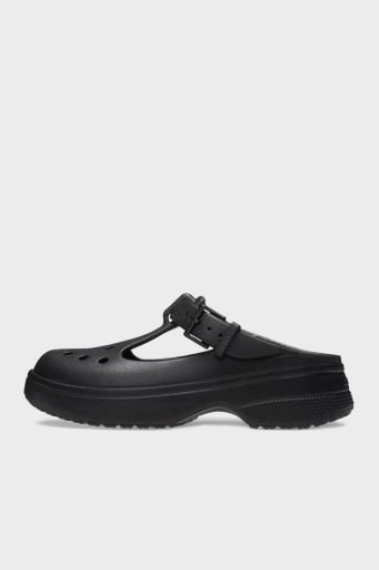 Crocs Classic Mary Jane Clog Ayarlanabilir Kayışlı Kalın Taban Bayan Terlik 210581-001 SİYAH - 3