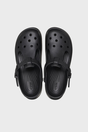 Crocs Classic Mary Jane Clog Ayarlanabilir Kayışlı Kalın Taban Bayan Terlik 210581-001 SİYAH - 5